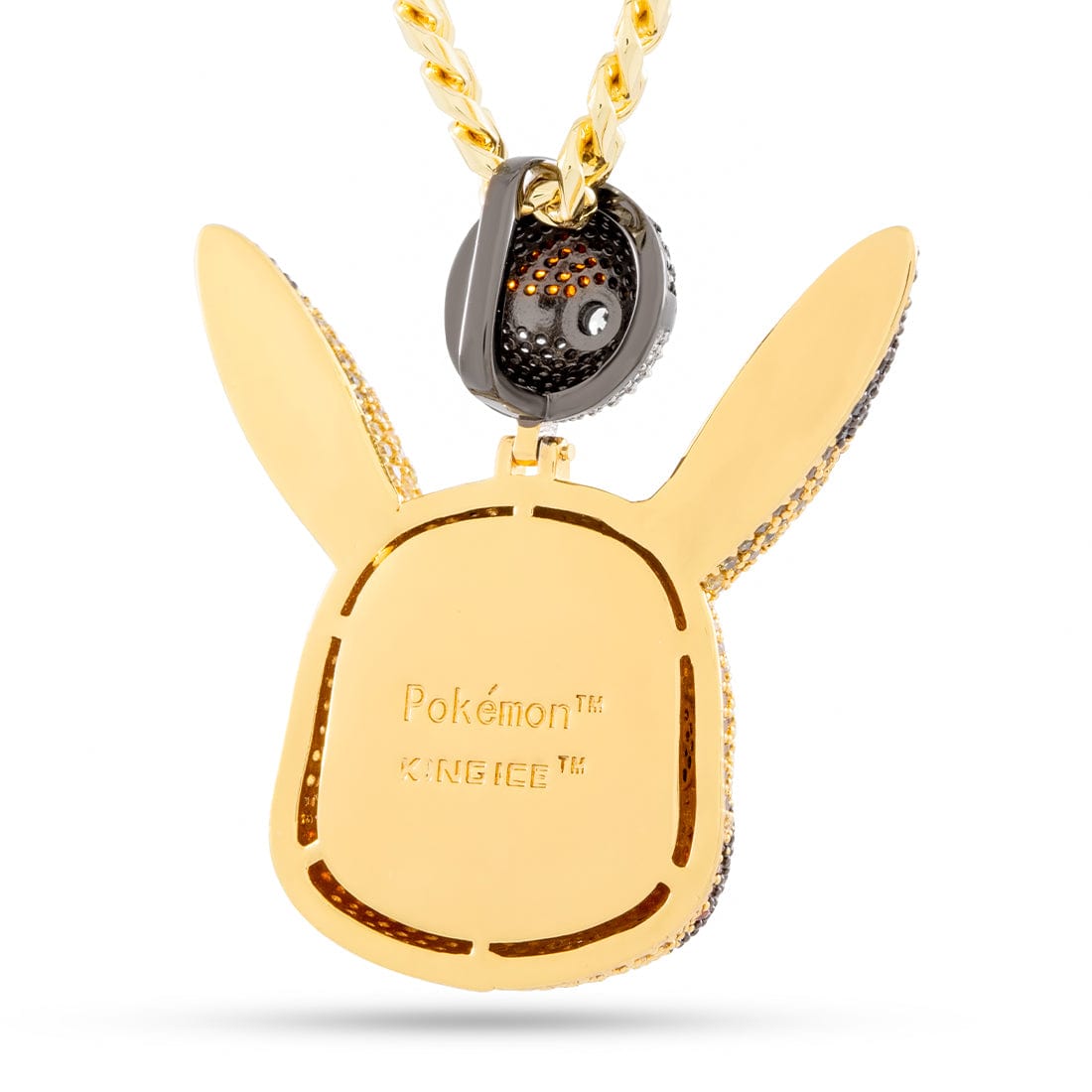 King Ice | Pokémon - Pikachu Necklace in 14K Gold / 1.9" by King Ice