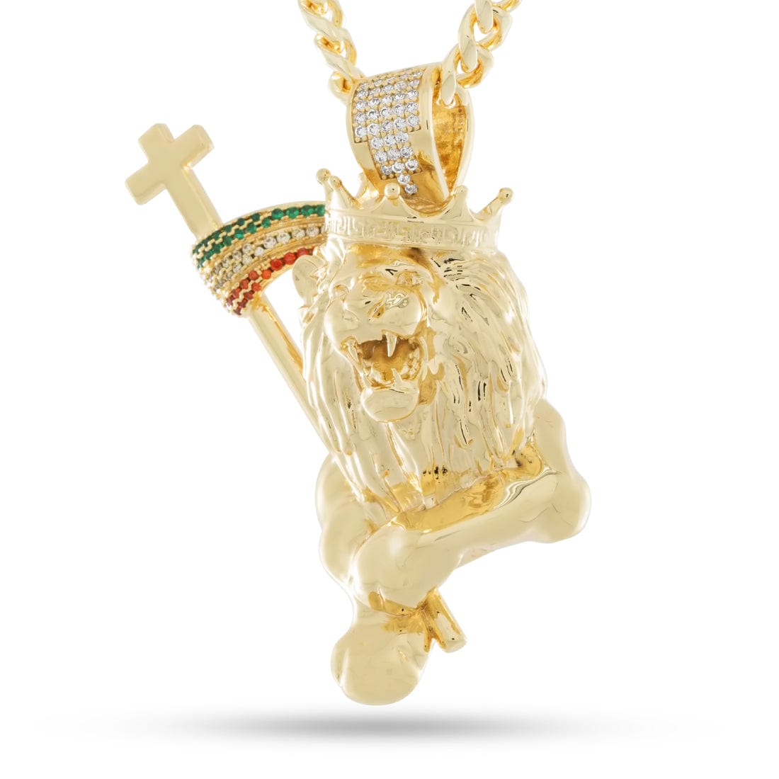 Lion of Judah Necklace in 14K Gold by King Ice