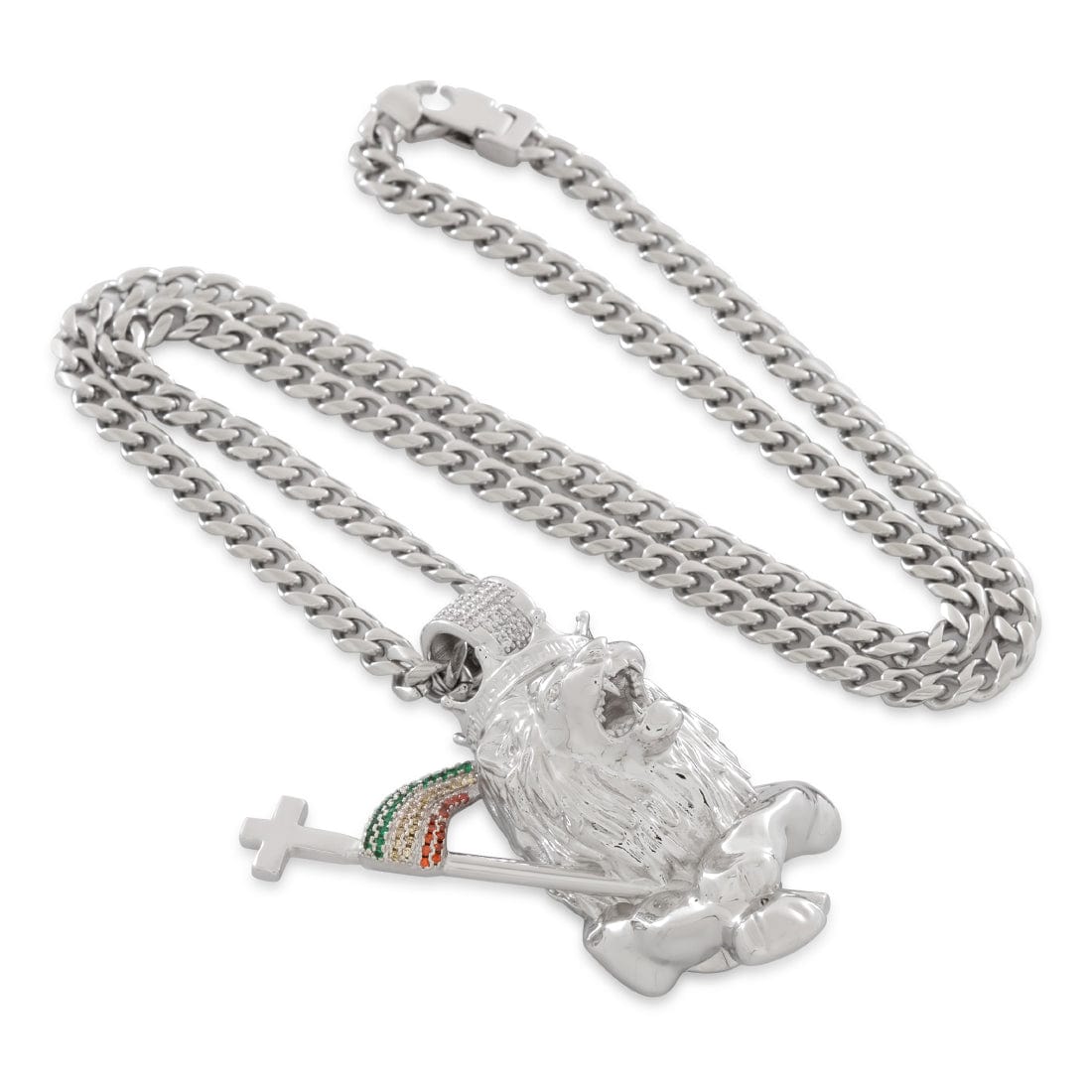 Lion of Judah Necklace in by King Ice