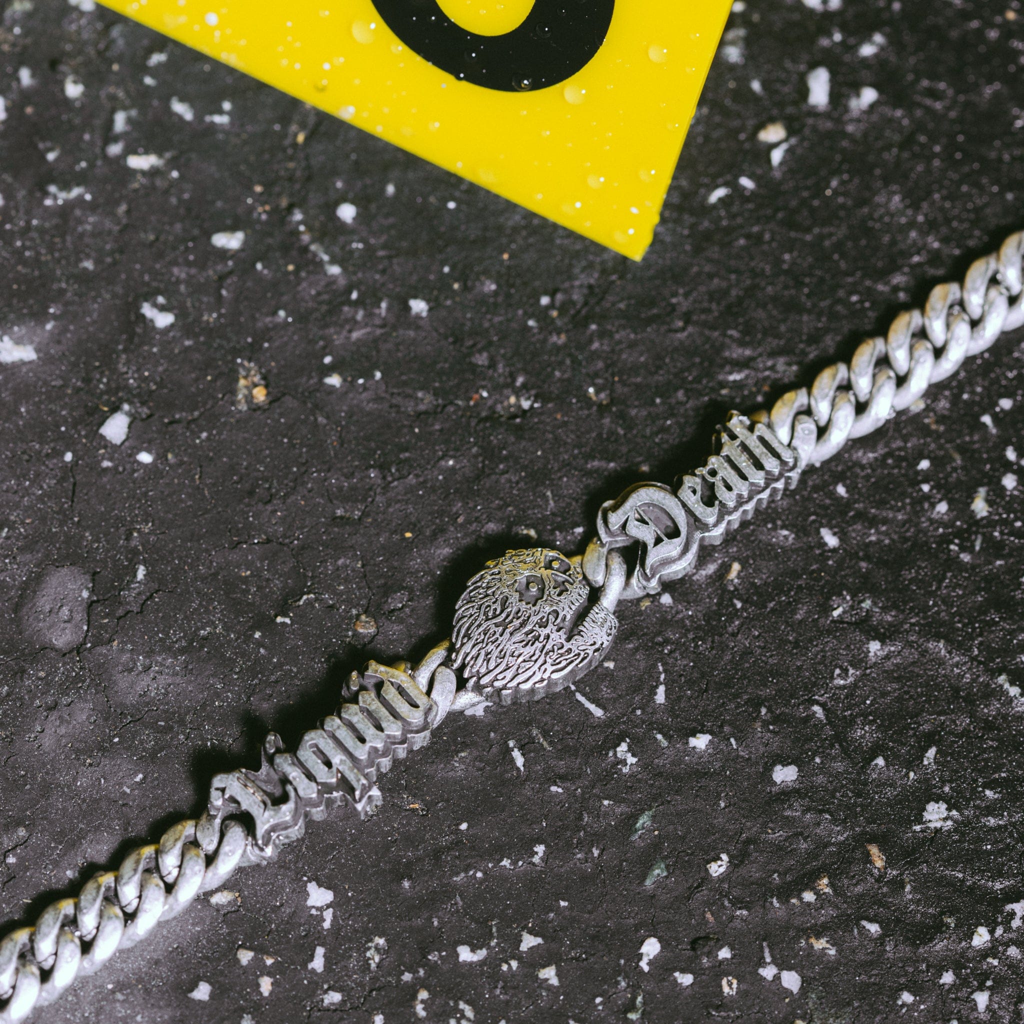 Liquid Death x King Ice - 8mm Skull Chain in White Gold / 20" by King Ice