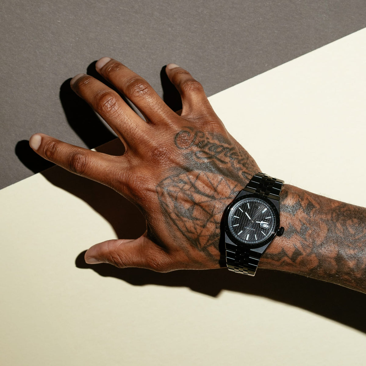 Melrose Automatic Watch: Noir Case / Noir Dial in by King Ice
