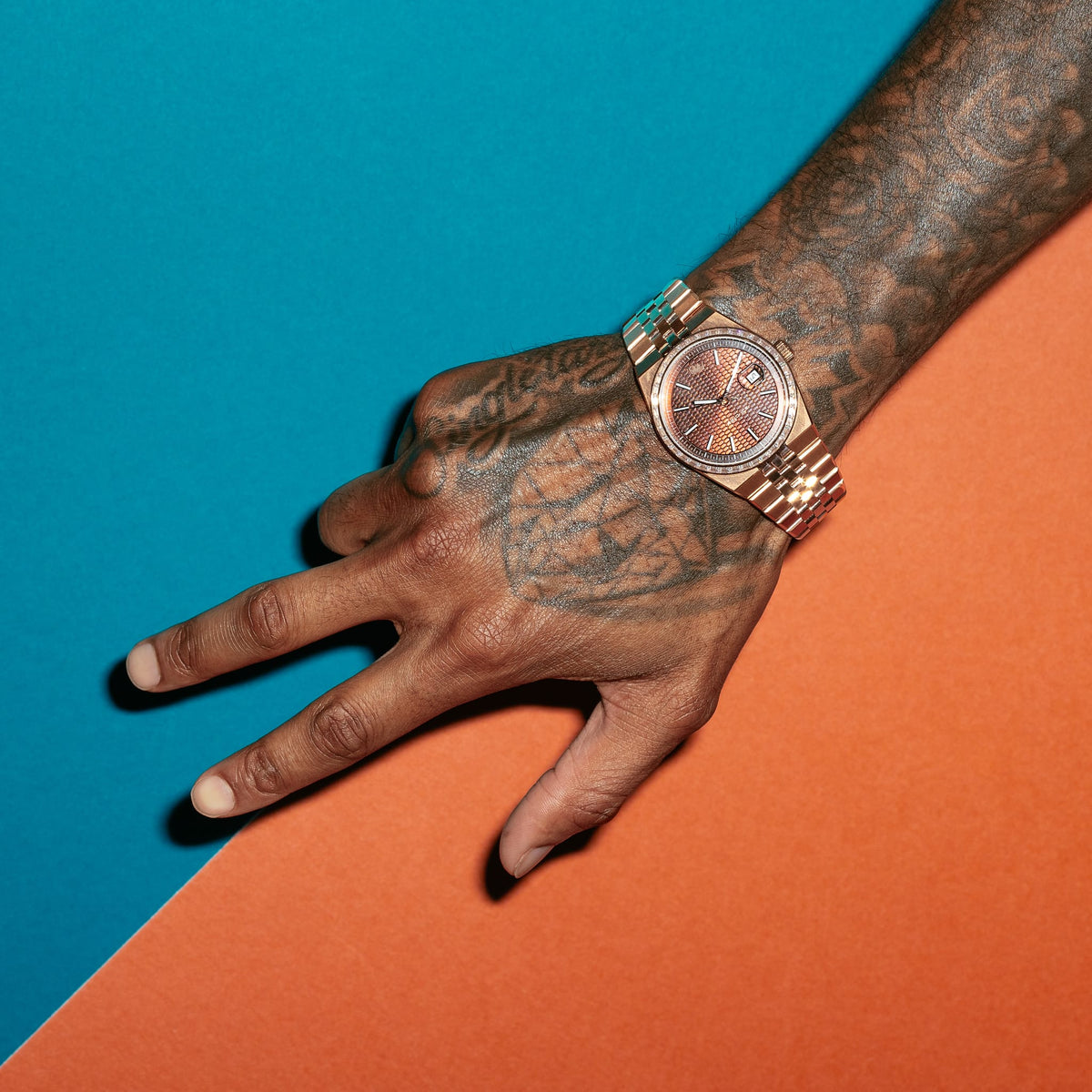 Melrose Automatic Watch: Rose Case / Chocolate Dial in by King Ice