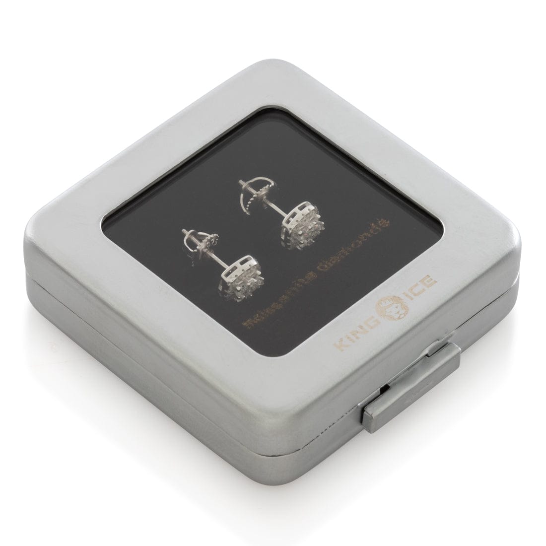 Moissanite Layered Stud Earrings  in  by King Ice