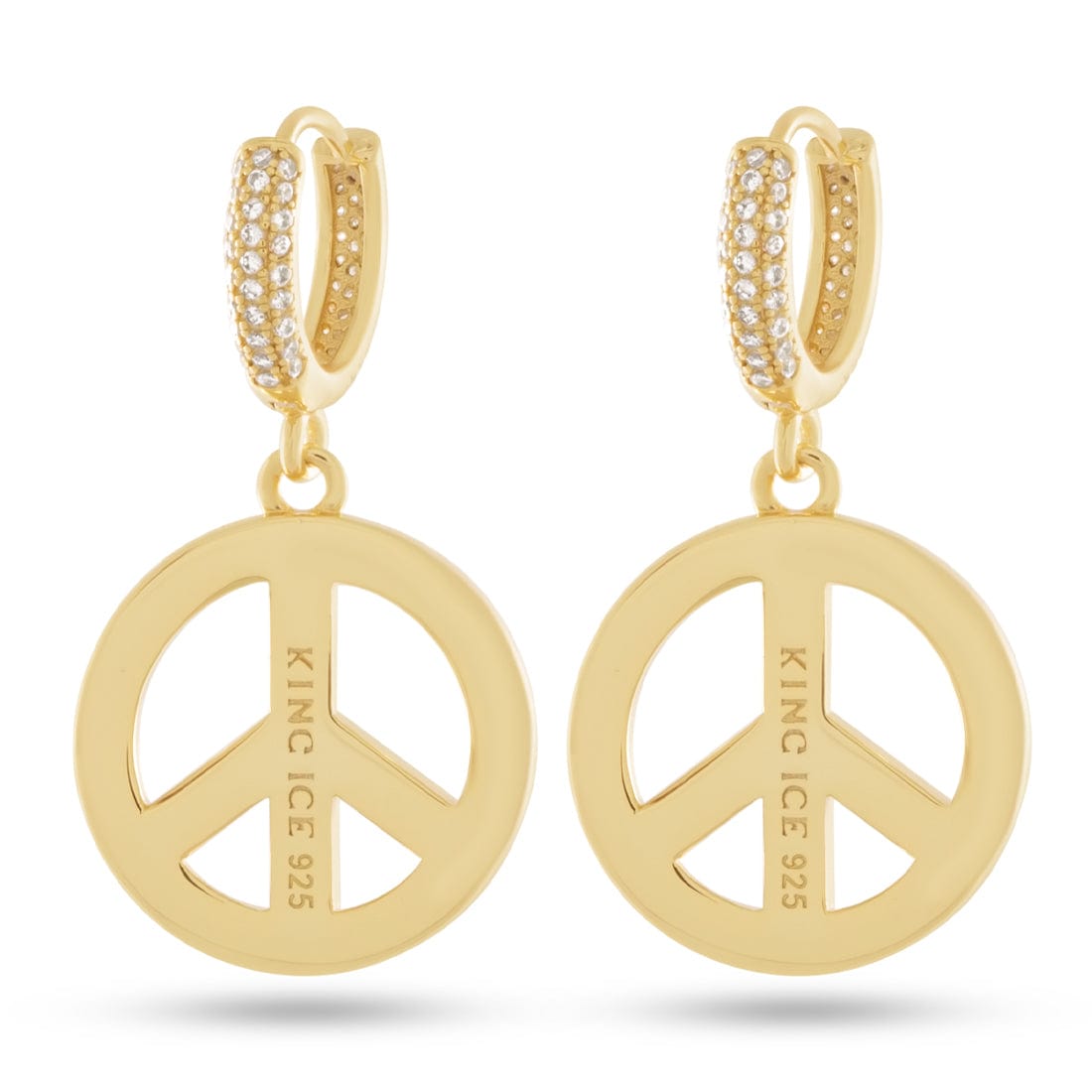 Peace and Love Earrings in by King Ice