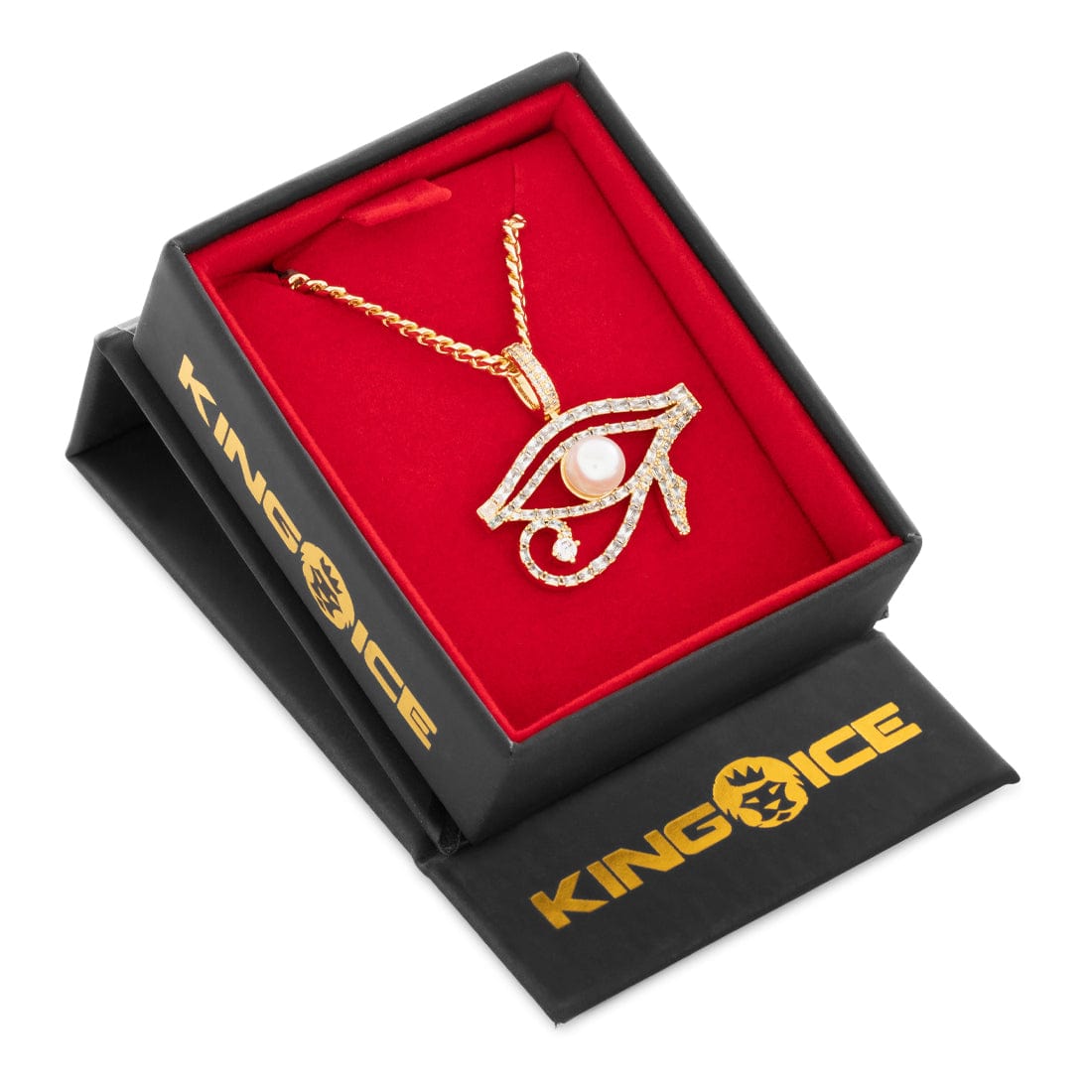 Pearl of Wisdom Eye of Ra Necklace in by King Ice
