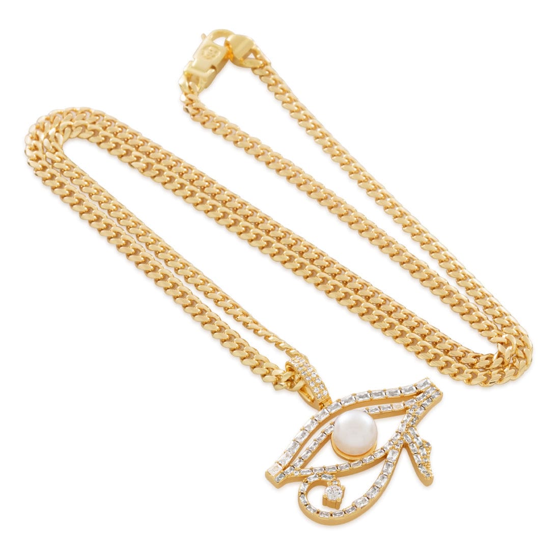 Pearl of Wisdom Eye of Ra Necklace in by King Ice