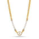 Pearl of Wisdom Peace Chain  in  Gold Plated / 14K Gold / 20" Mens Chains