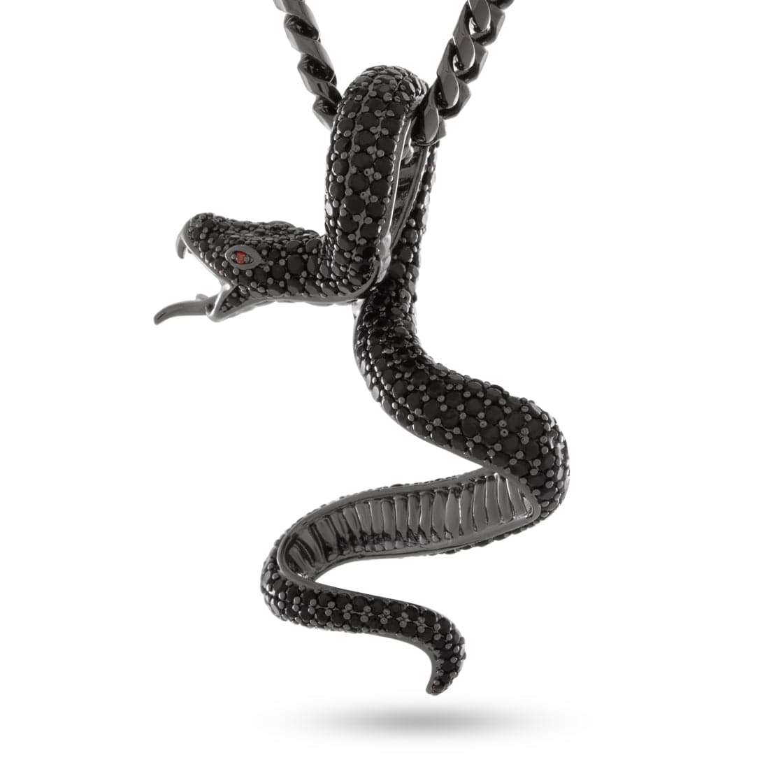 Pit Viper Necklace in 2.1" / Black Gold by King Ice
