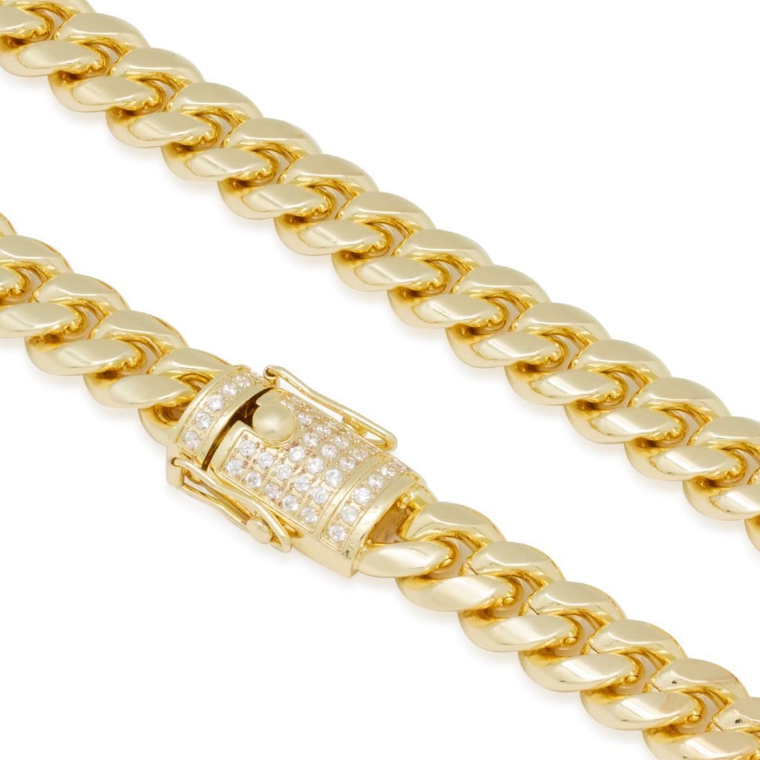 Solid Gold 10mm Miami Cuban Link Chain in by King Ice