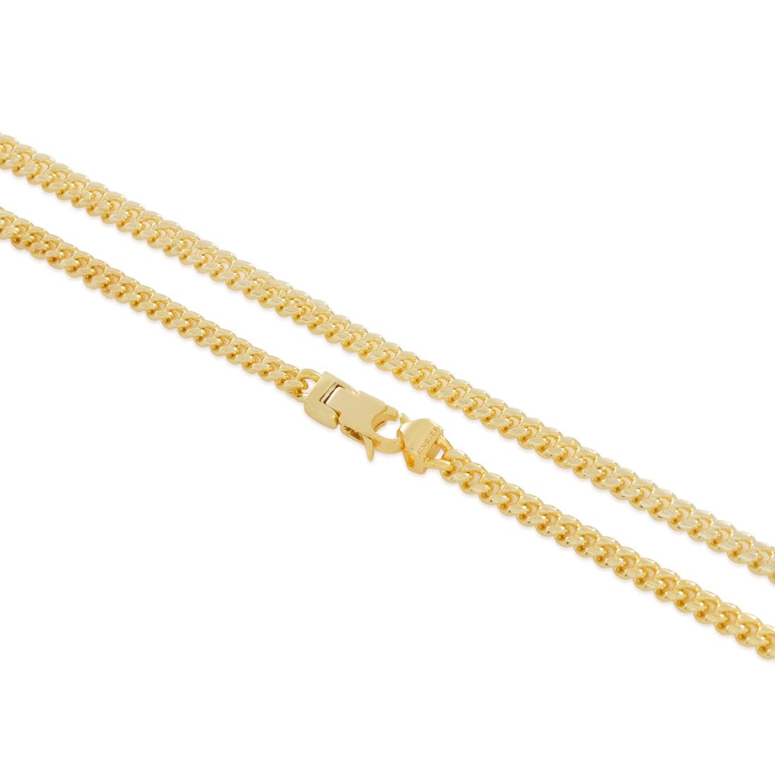 Solid Gold 3mm Miami Cuban Link Chain in by King Ice