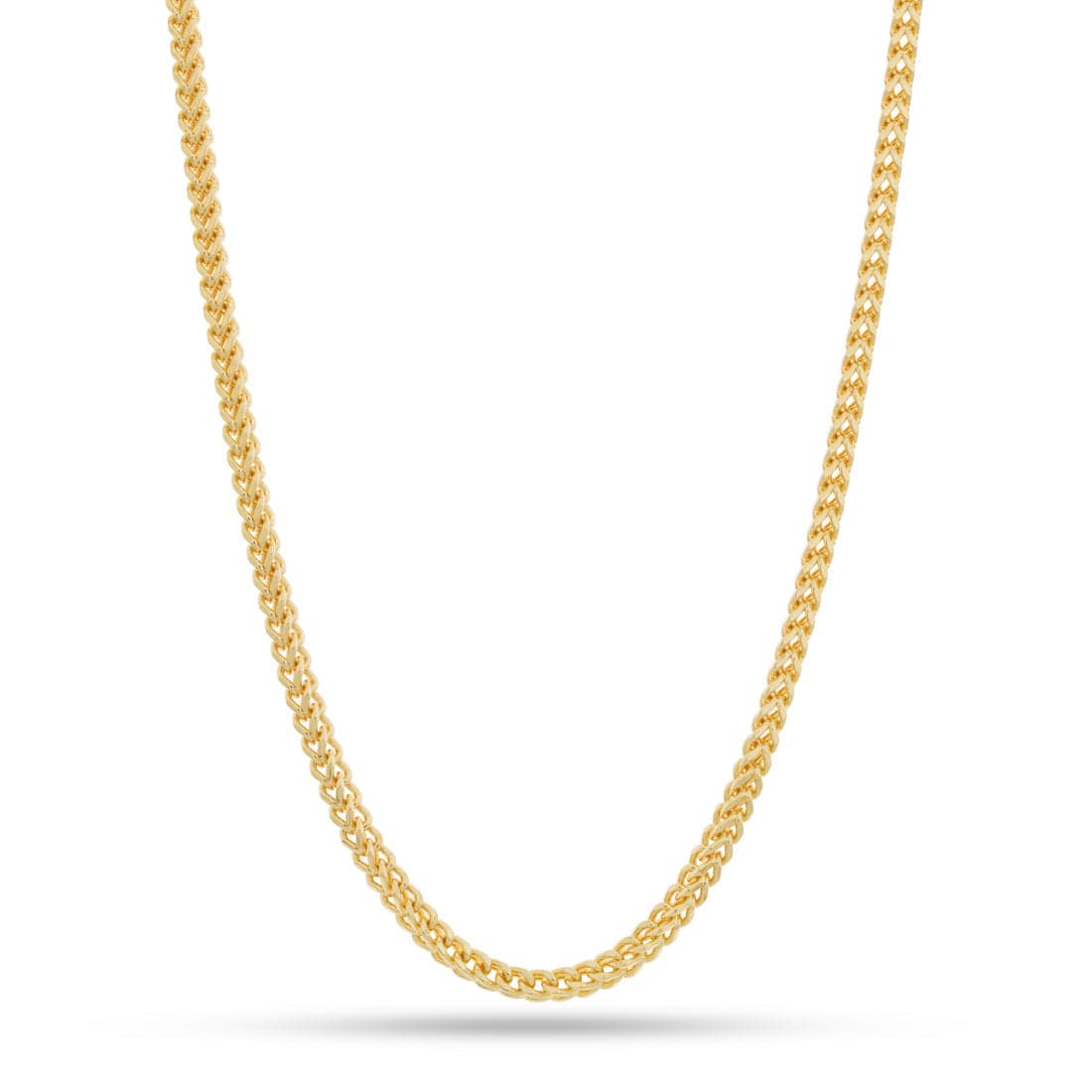 Solid Gold 4mm Franco Chain in 14K Gold / 20" by King Ice