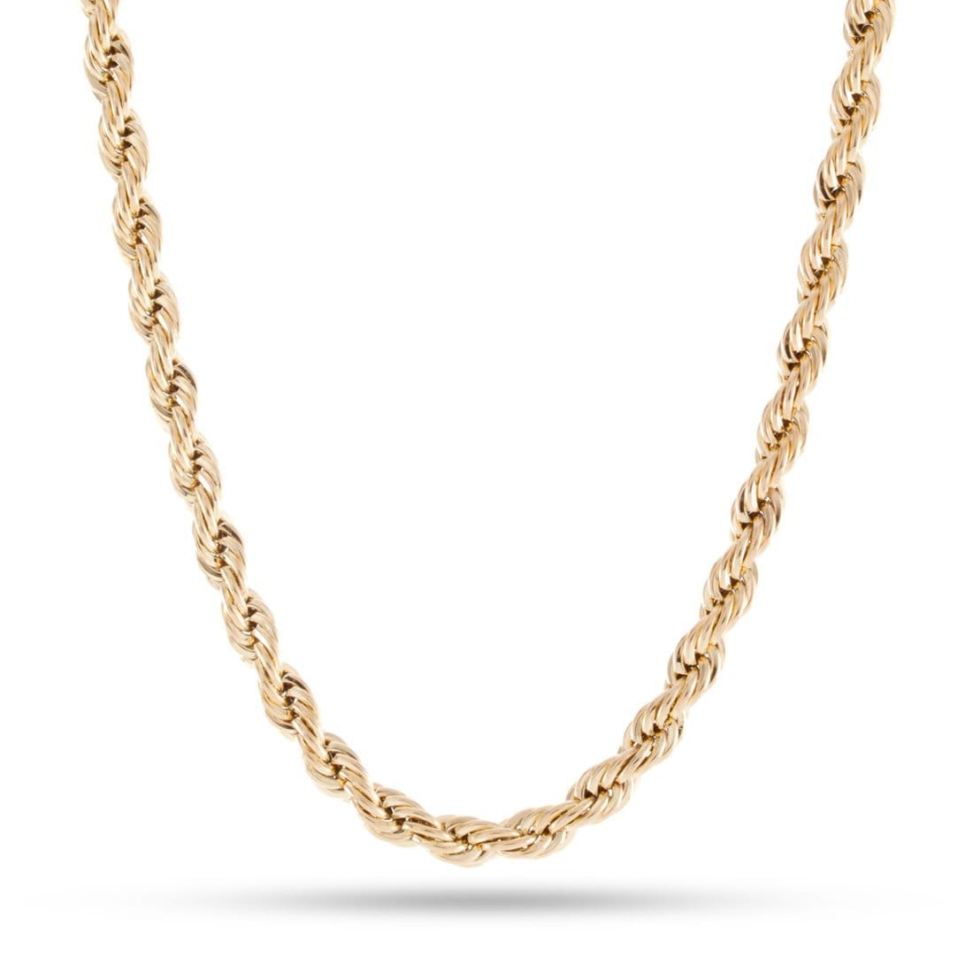 Solid Gold 5mm Rope Chain  in  Solid Gold / 14K Gold / 18" Mens Chains