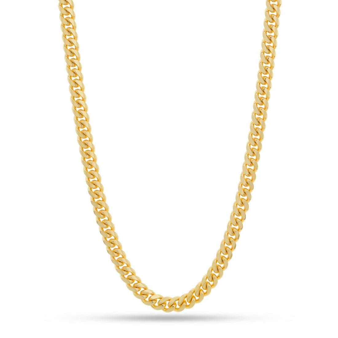 Solid Gold 8mm Miami Cuban Link Chain in Solid Gold / 14K Gold / 18" by King Ice