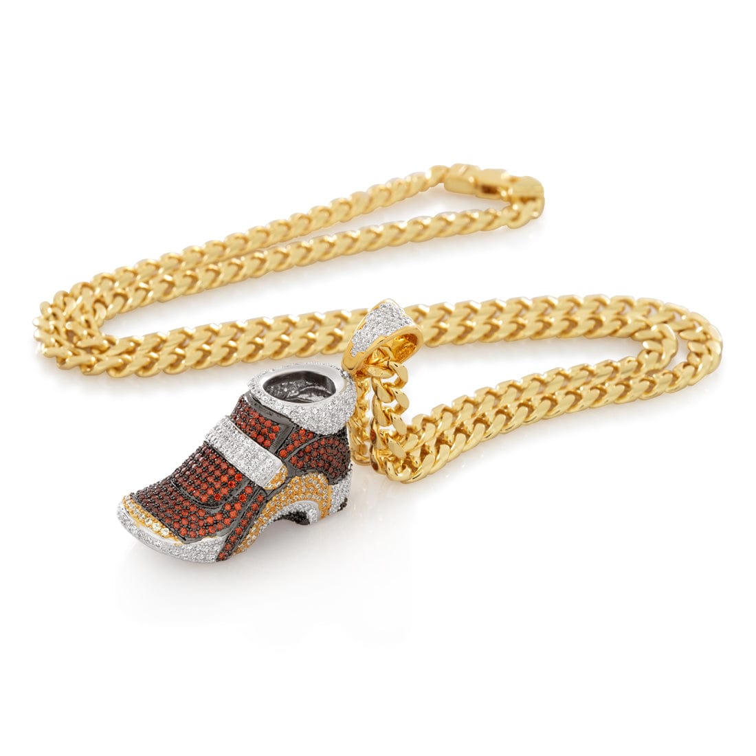 Sonic the Hedgehog x King Ice - Grind Shoe Necklace in 14K/White Gold / 2" by King Ice