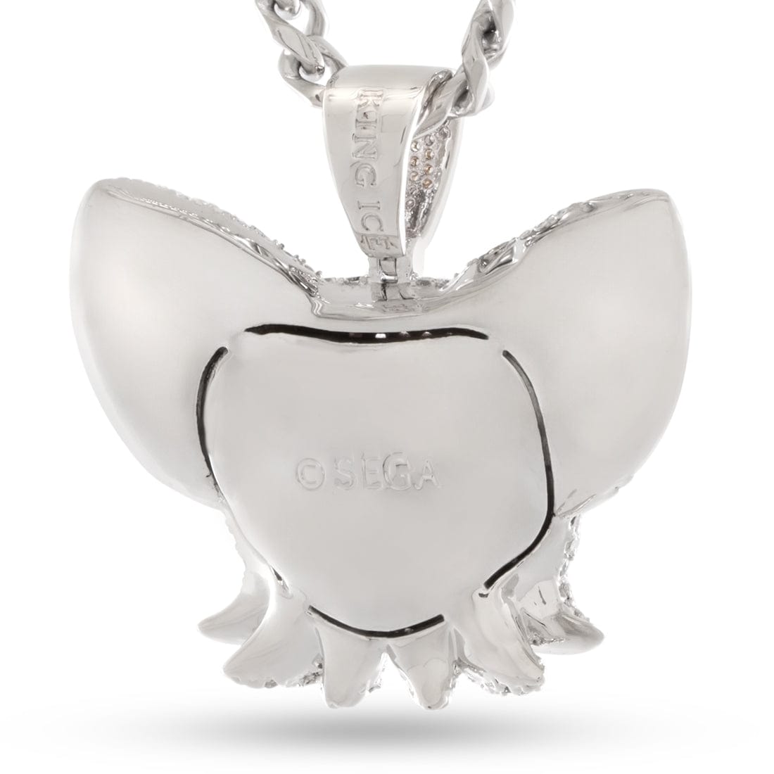 Sonic the Hedgehog x King Ice - Rouge the Bat Necklace in 14K/White Gold / 1.5" by King Ice