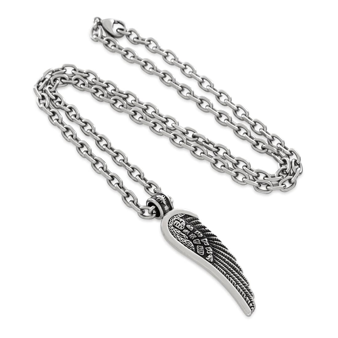 Split-Single Wing Necklace in 2.2" by King Ice