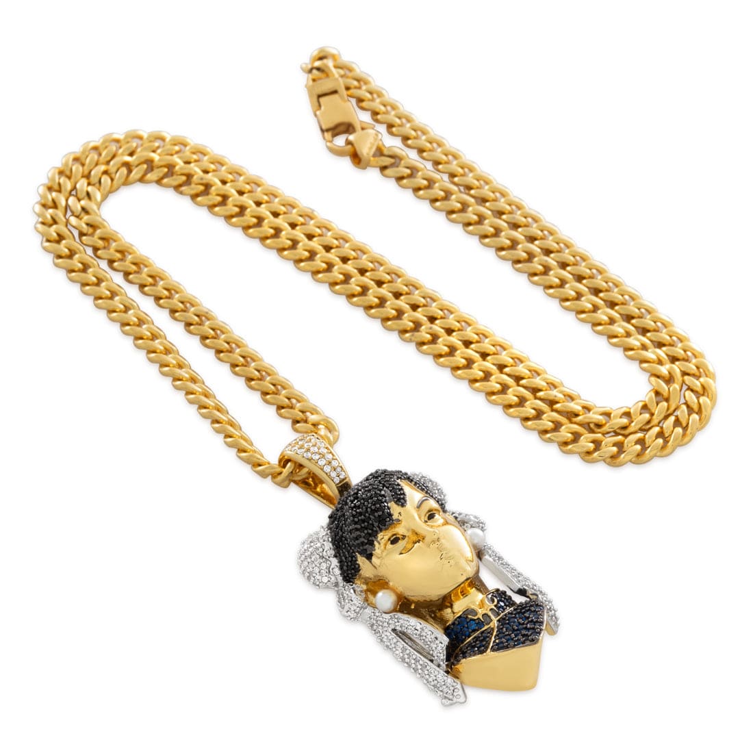 Street Fighter x King Ice - Chun-Li Necklace in 2.1" by King Ice