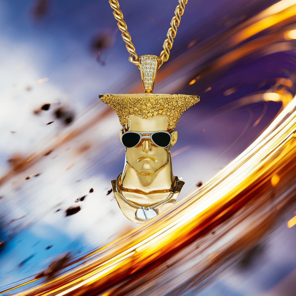 Guile Necklace | Street Fighter Jewelry | King Ice