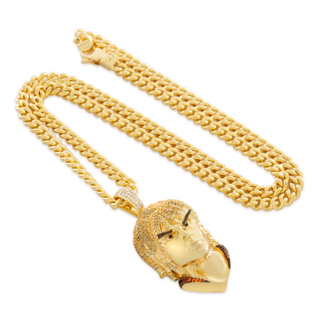 Street Fighter x King Ice - Ken Masters Necklace in 2.1" by King Ice