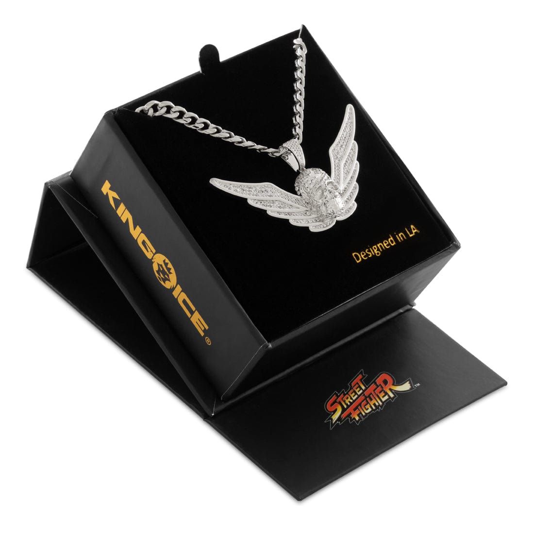 Street Fighter x King Ice - Shadaloo Necklace  in  1.3" by King Ice
