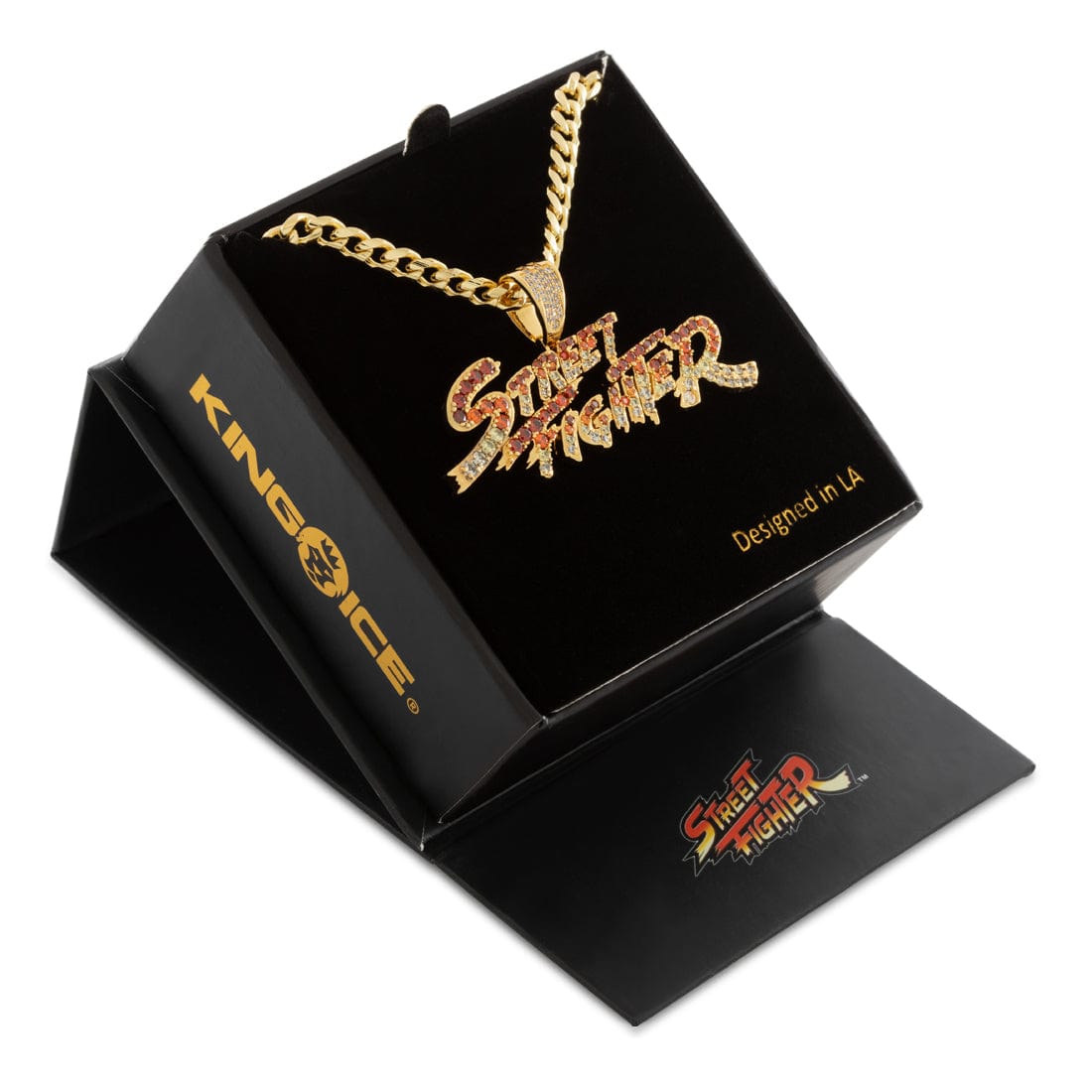 Street Fighter x King Ice - Street Fighter Necklace in 1.2" by King Ice