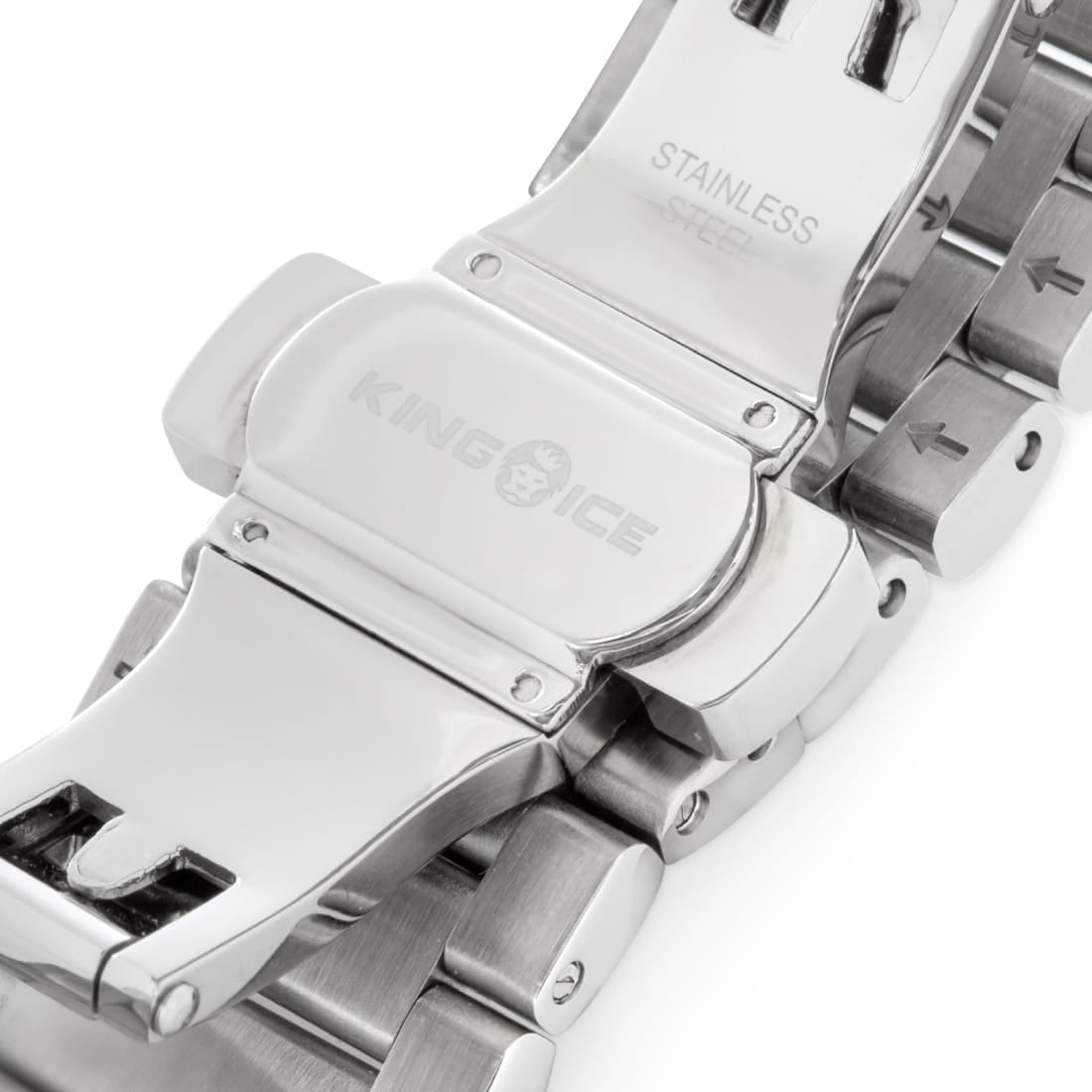 Sunset Automatic Watch: Silver Case / Frost Dial in by King Ice