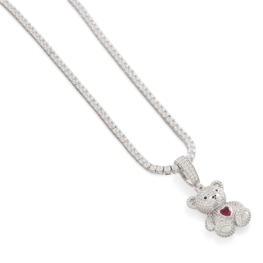 Teddy Bear Necklace in by King Ice
