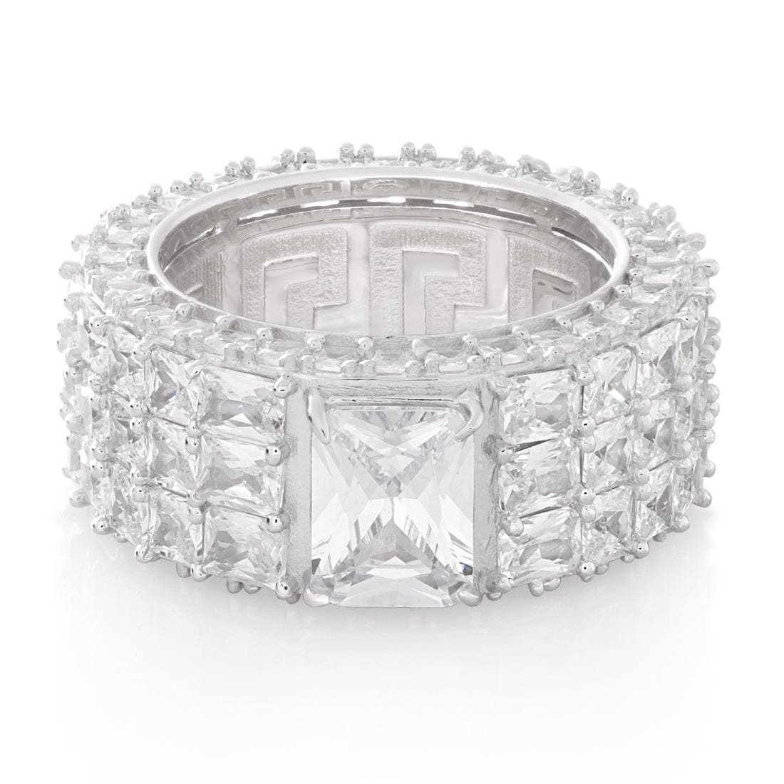 Triple-Row Signet Ring in by King Ice