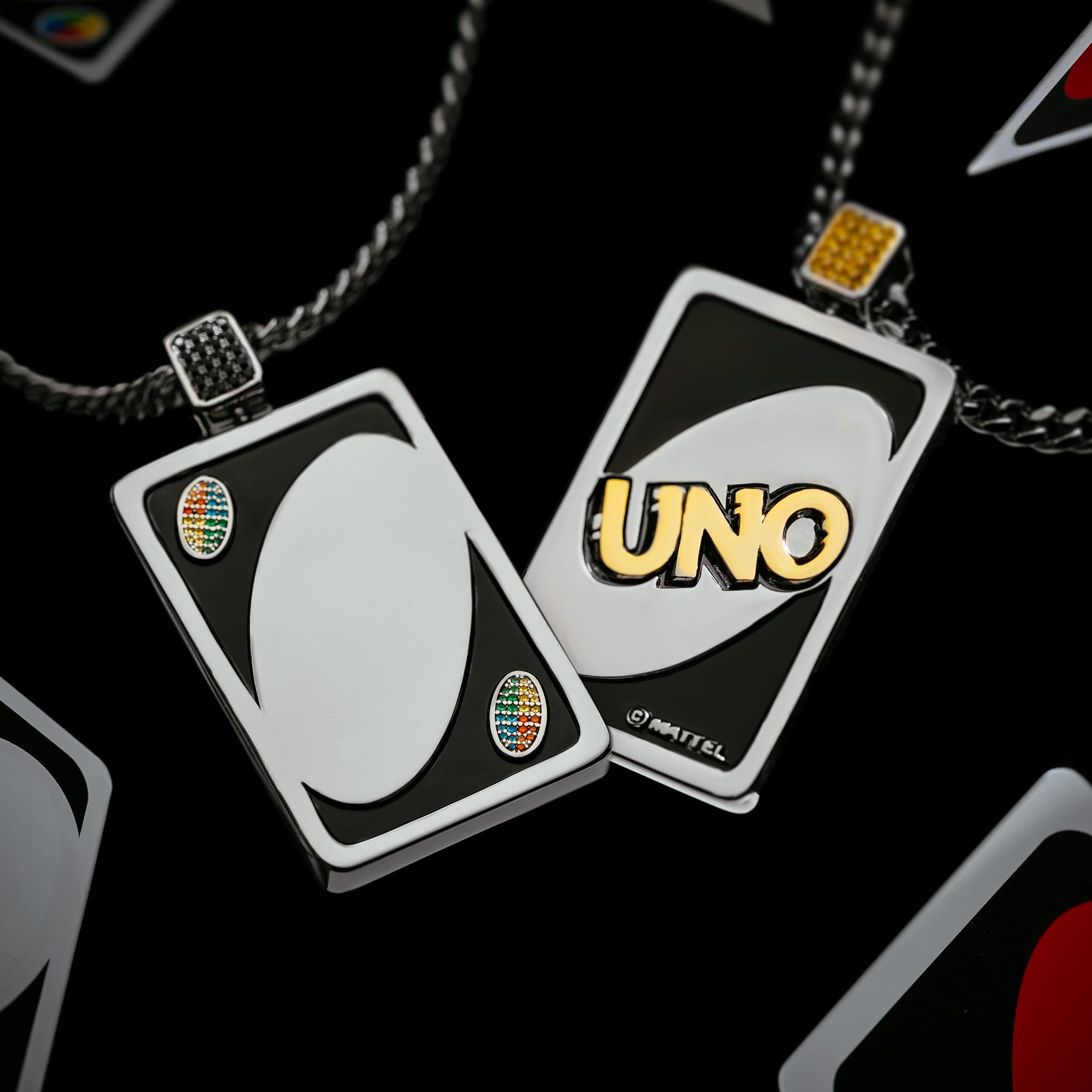 UNO x King Ice - Make Your Own Rules Necklace in 2.5" by King Ice