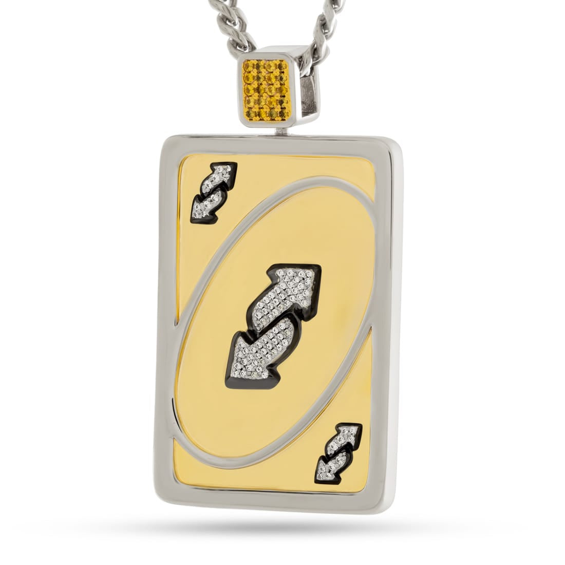 UNO x King Ice - Reverse Card Necklace in 2.5" by King Ice