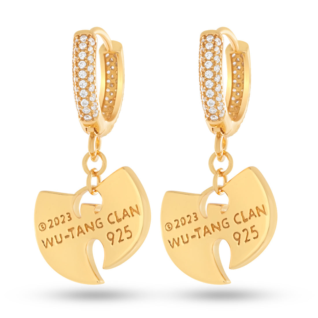 Wu-Tang x King Ice - 14mm Hanging Logo Earrings in by King Ice