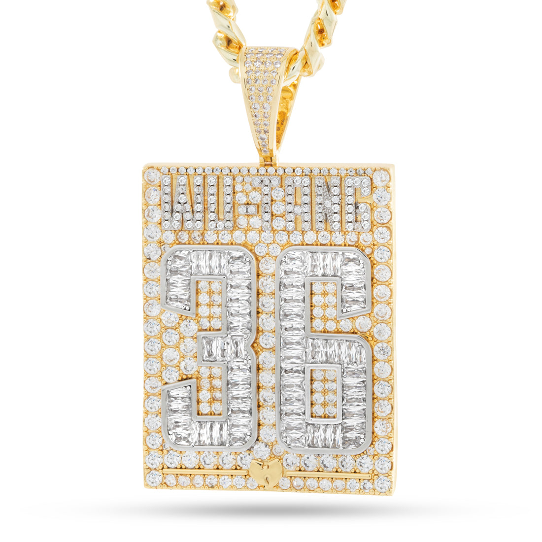 Wu-Tang x King Ice - 36 Chambers Dog Tag Necklace in 18K Gold / 2.7" by King Ice