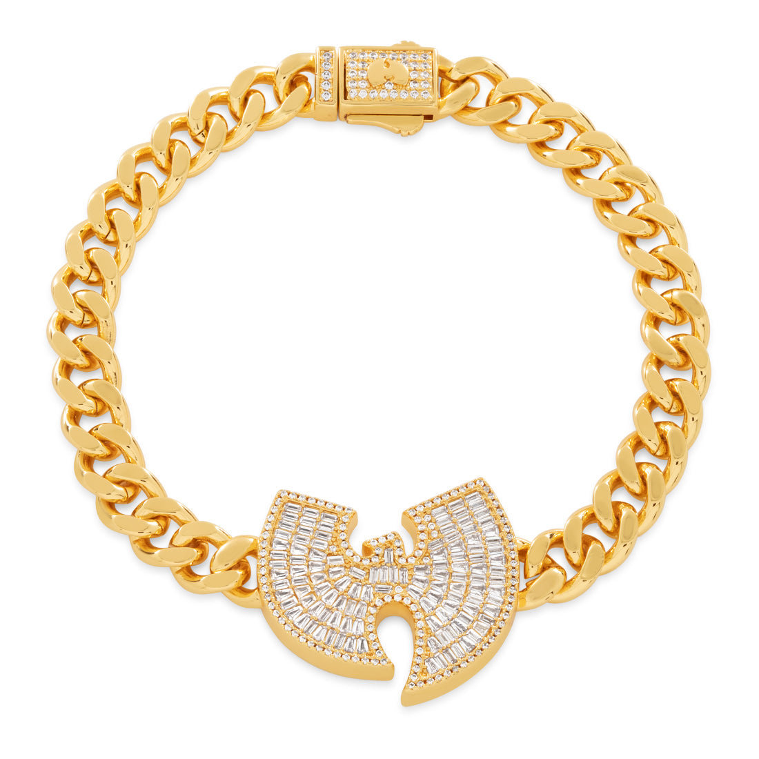 Wu-Tang x King Ice - 8mm Wu-Tang Logo Bracelet in Gold Plated / 18K Gold / 8.5" by King Ice