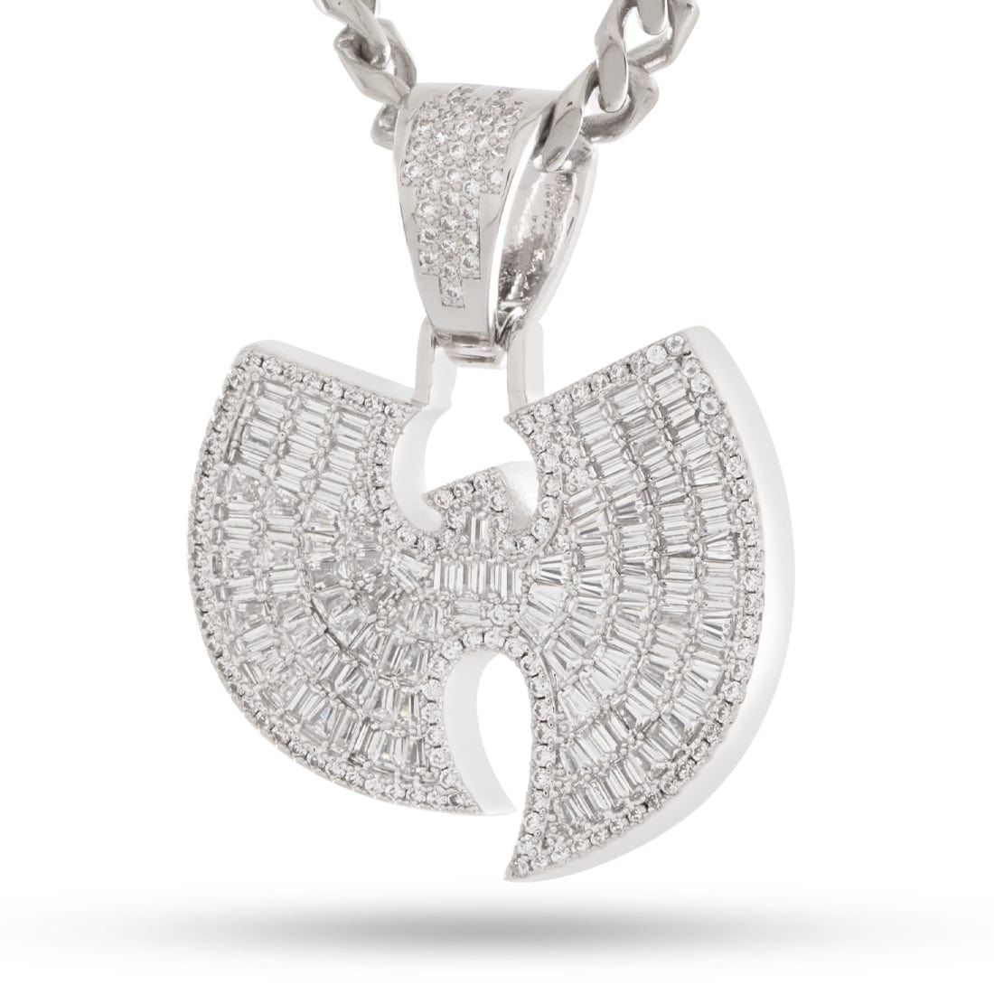 Wu-Tang x King Ice - Logo Necklace in White Gold / 1.5" by King Ice