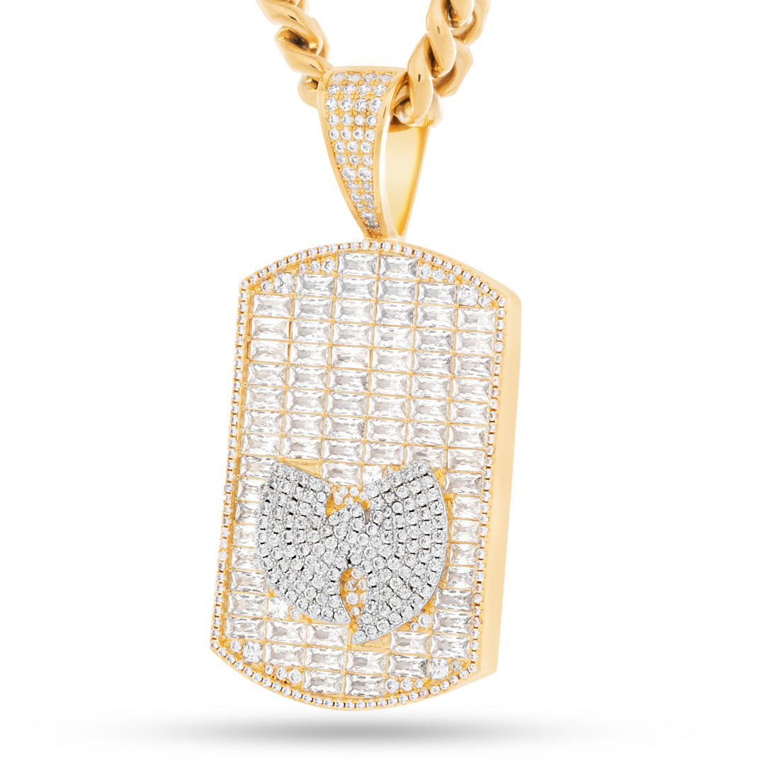 Wu-Tang x King Ice - Wu Dog Tag Necklace in 18K Gold / 2.4" by King Ice