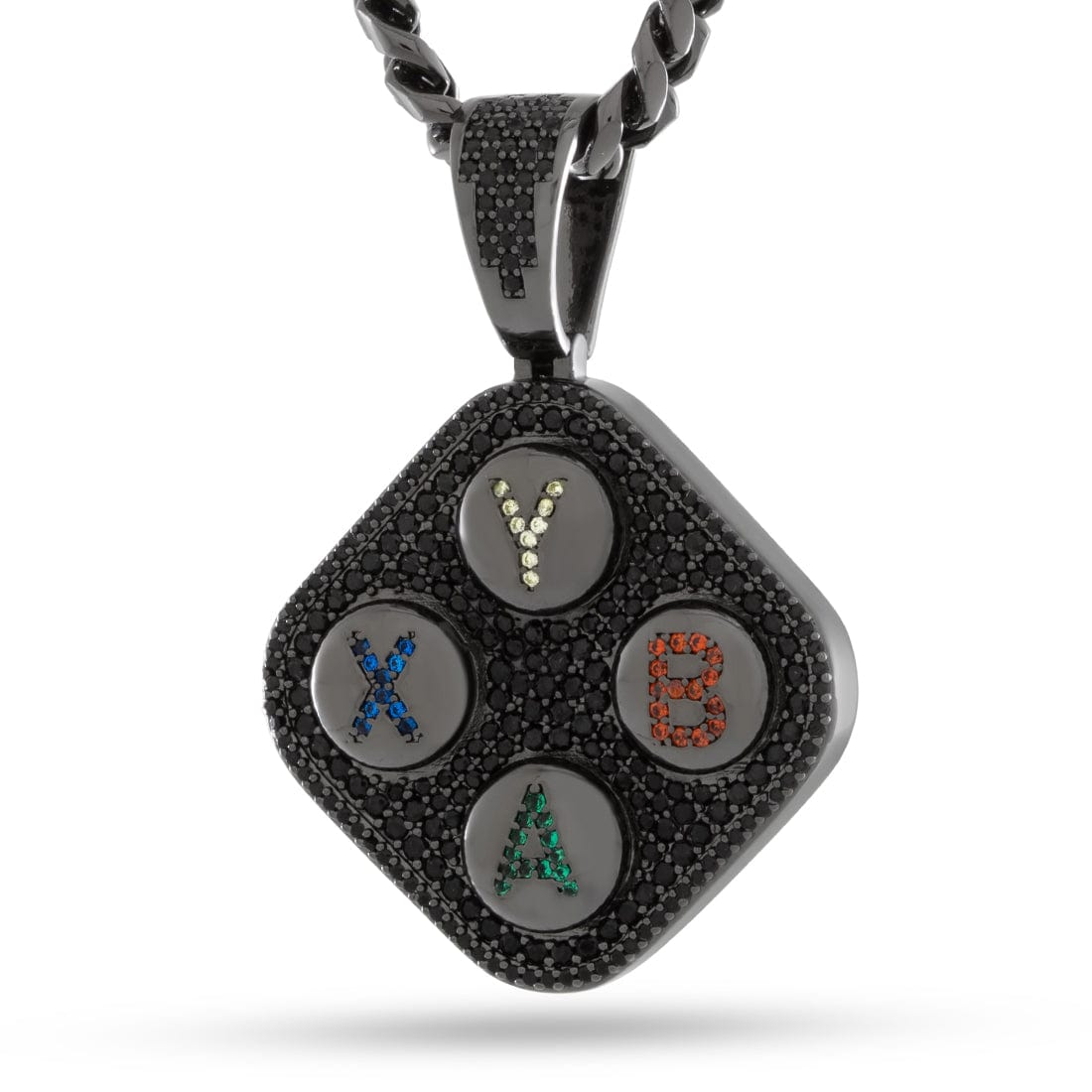 Xbox x King Ice - ABXY Necklace in Black Gold / 1.5" by King Ice