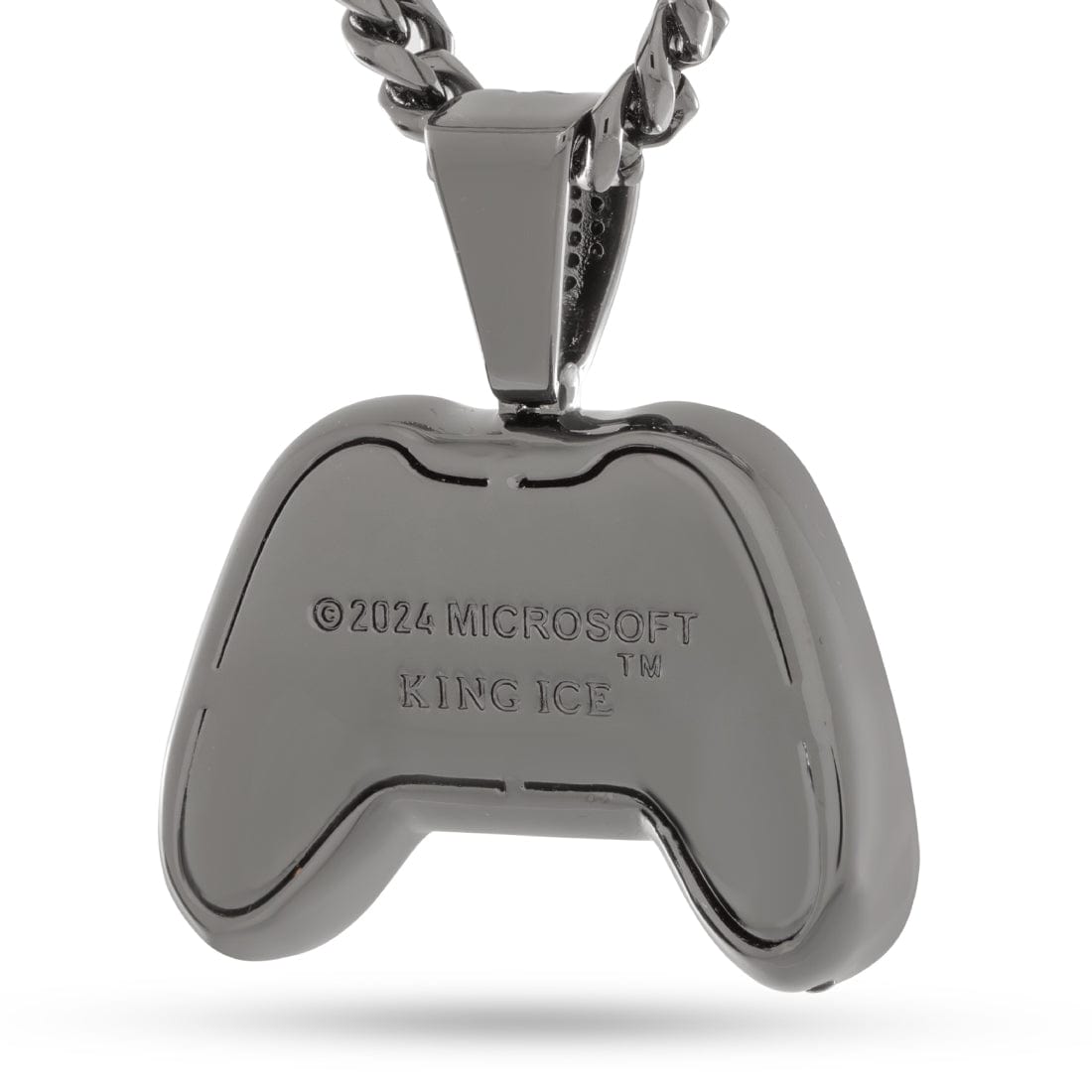 Xbox x King Ice - Ethereal Fire Necklace in Black Gold / 1.8" by King Ice