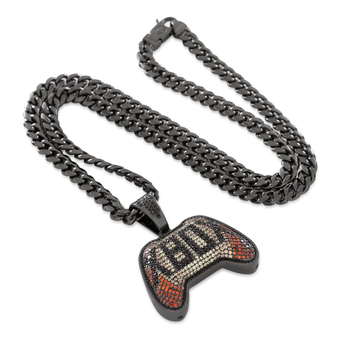 Xbox x King Ice - Ethereal Fire Necklace in Black Gold / 1.8" by King Ice