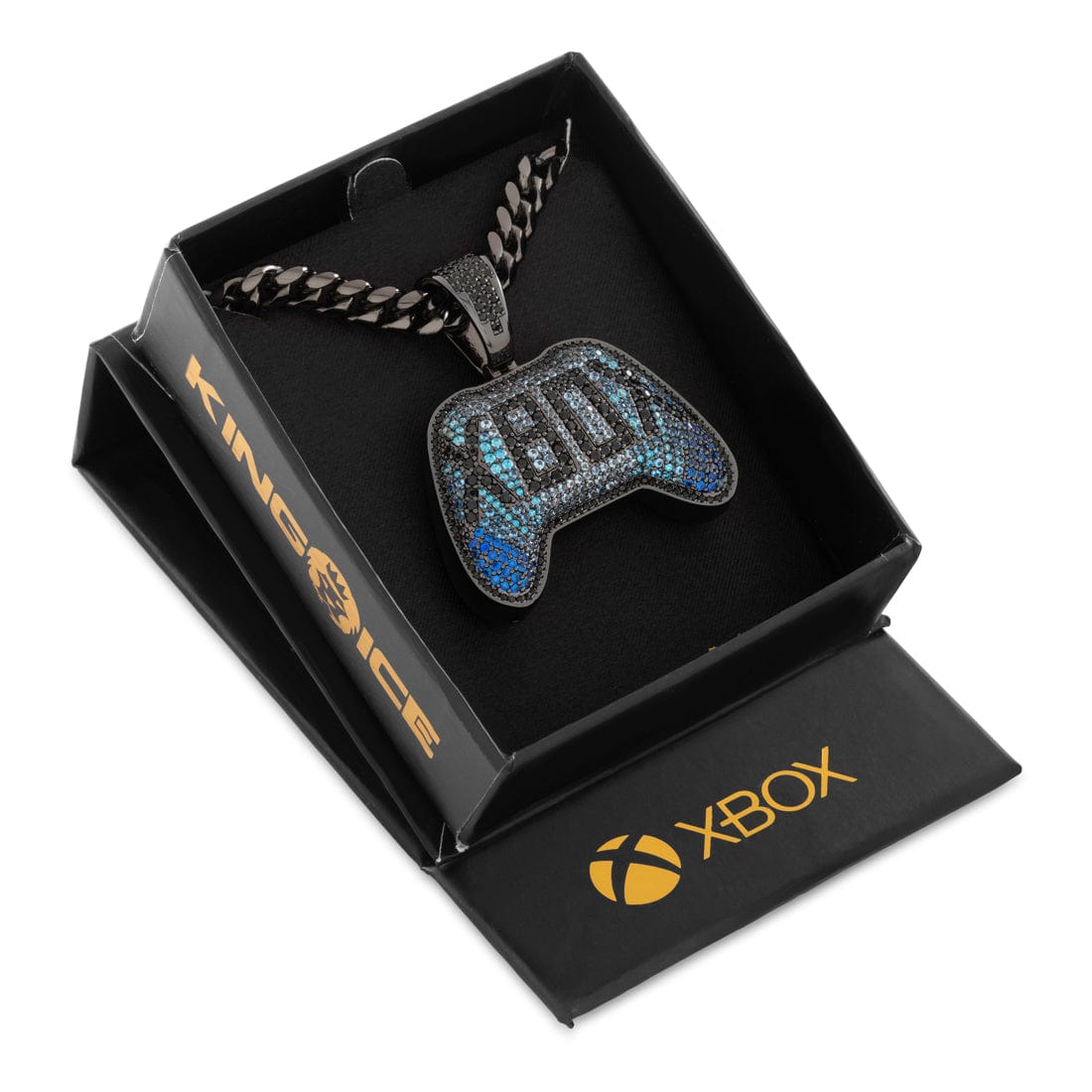 Xbox x King Ice - Ethereal Frost Necklace in Black Gold / 1.8" by King Ice