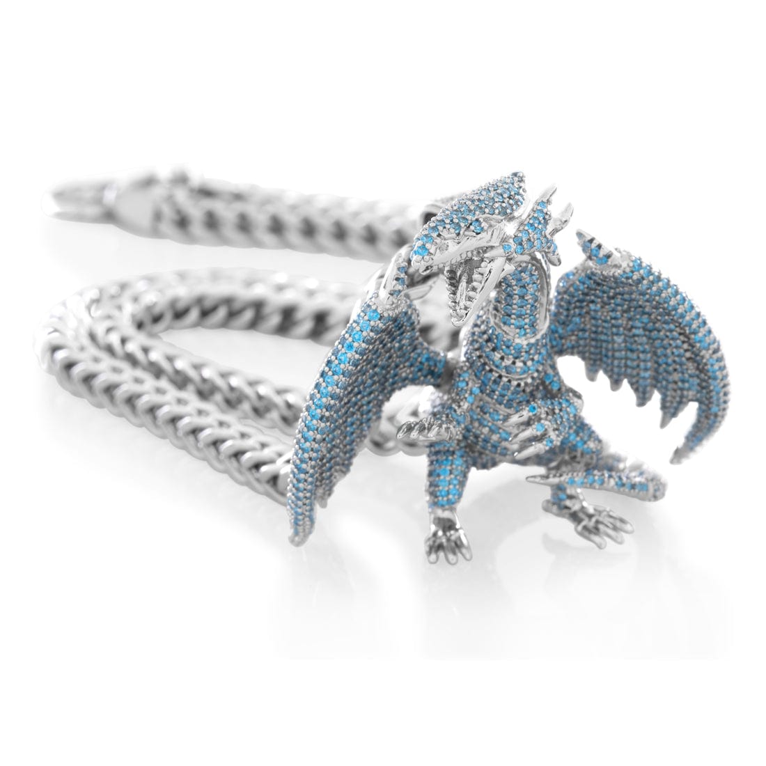 Yu-Gi-Oh! x King Ice - Blue Eyes White Dragon Necklace in by King Ice
