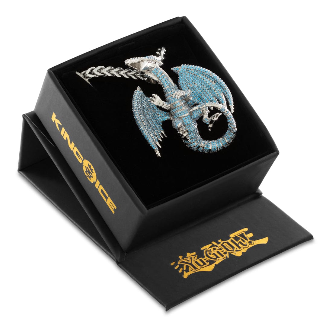 Yu-Gi-Oh! x King Ice - Blue Eyes White Dragon Necklace in by King Ice