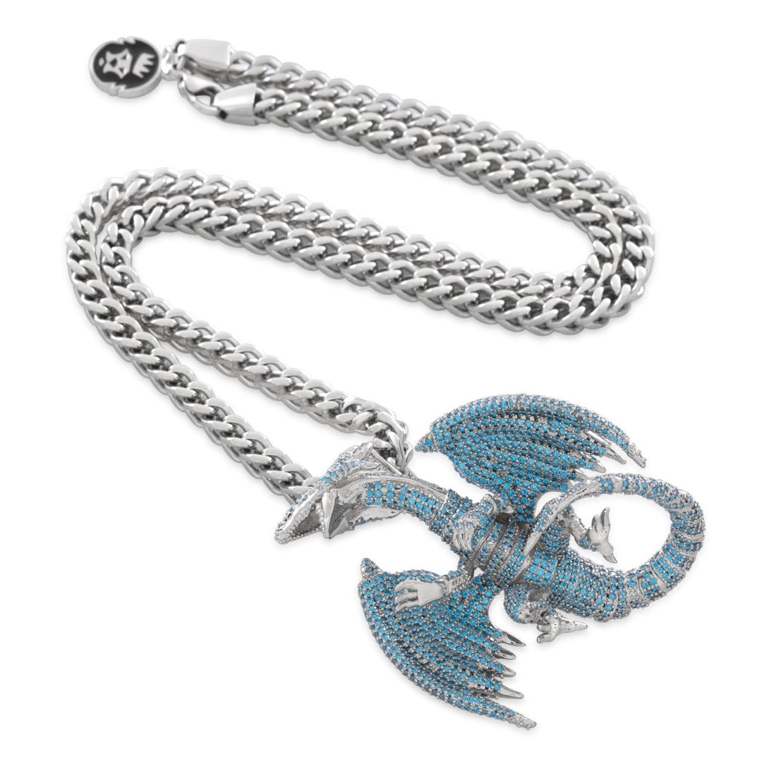 Yu-Gi-Oh! x King Ice - Blue Eyes White Dragon Necklace in by King Ice