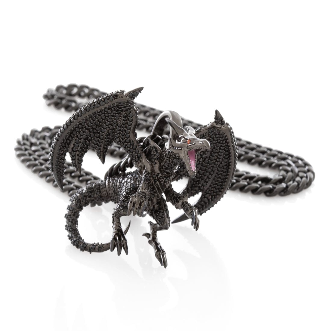 Yu-Gi-Oh! x King Ice - Red Eyes Black Dragon Necklace in by King Ice
