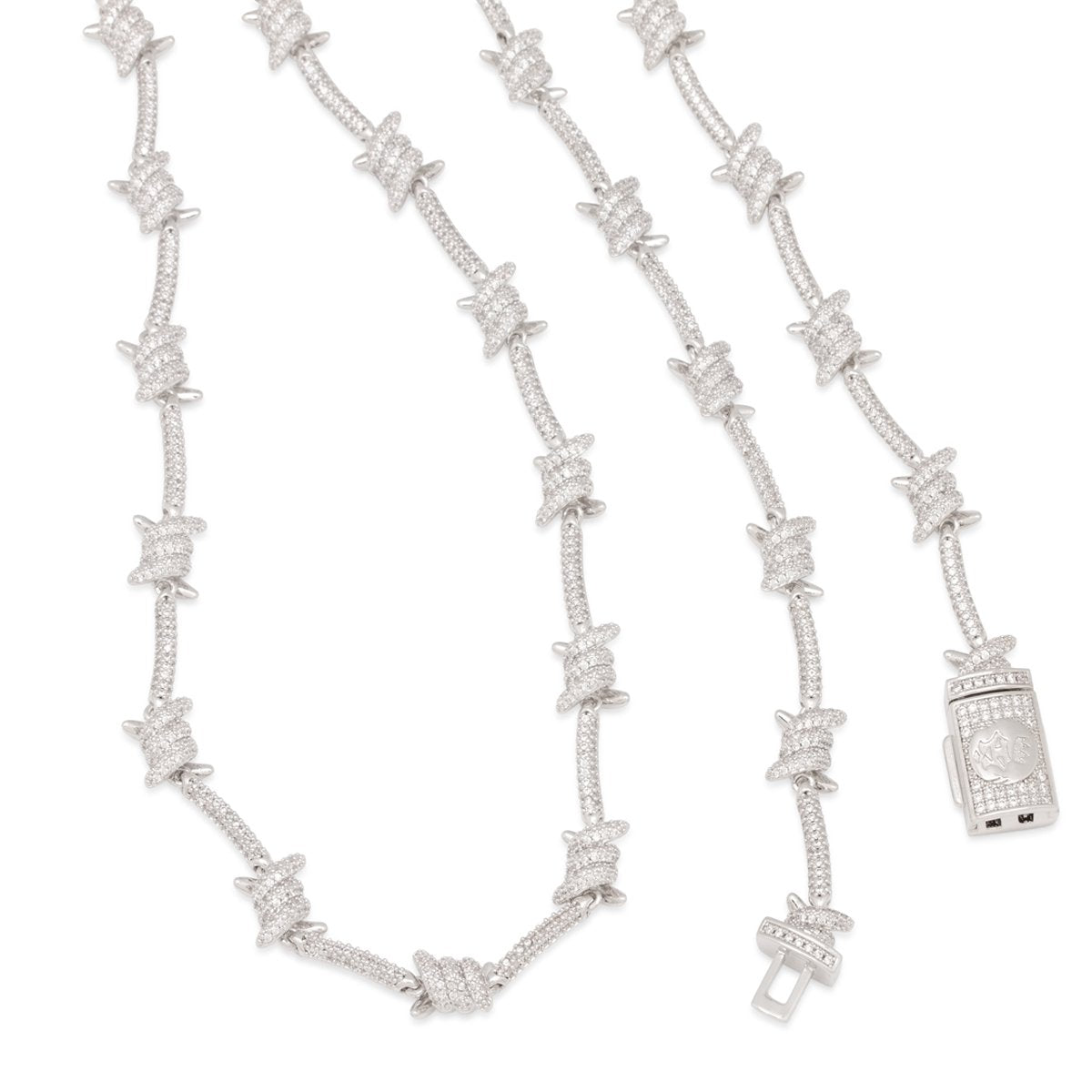 10mm Iced Barbed Wire Chain in by King Ice