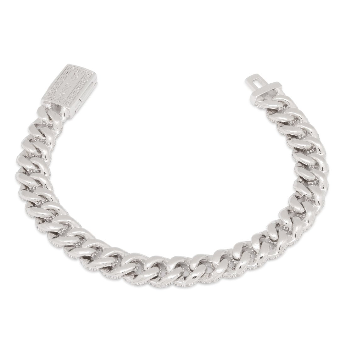 10mm Iced Miami Cuban Link Bracelet in by King Ice
