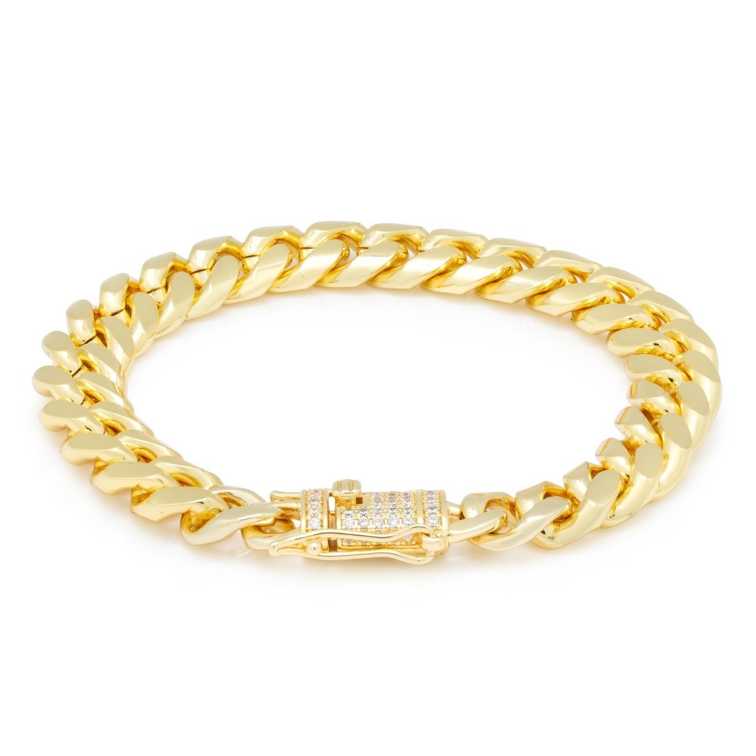 10mm Miami Cuban Link Bracelet in by King Ice