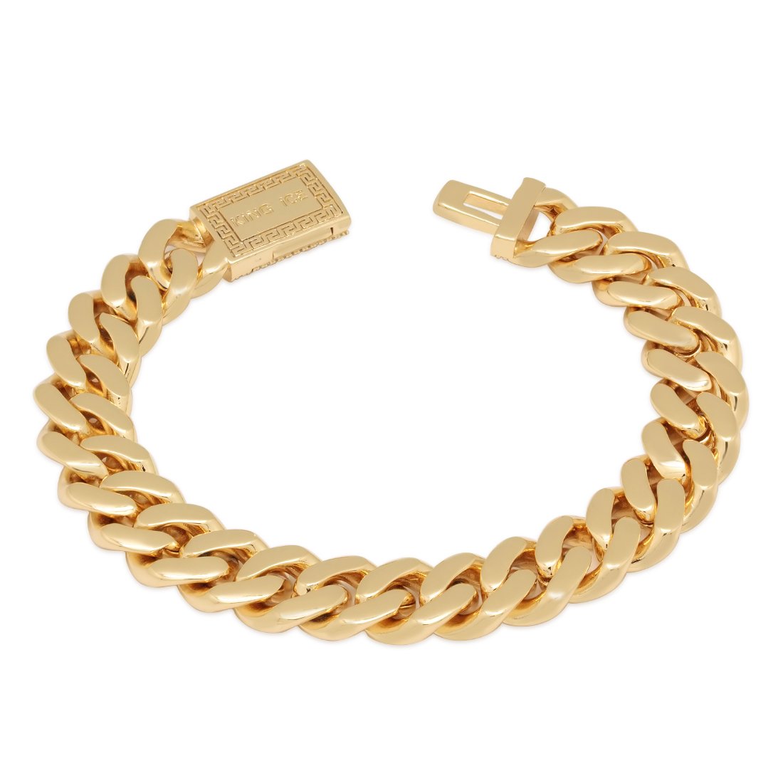 12mm Iced Miami Cuban Link Bracelet in by King Ice
