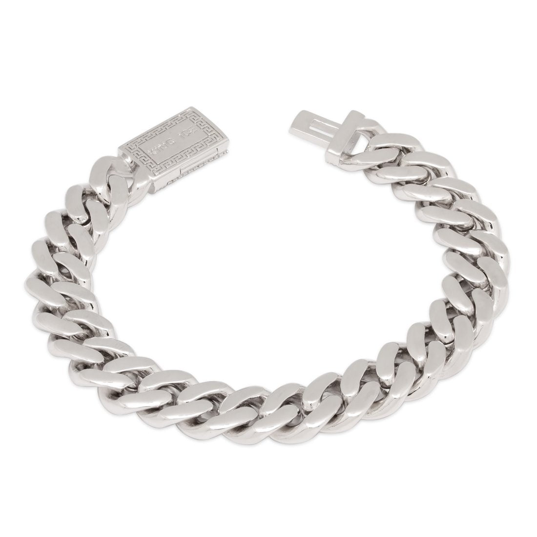 12mm Iced Miami Cuban Link Bracelet in by King Ice