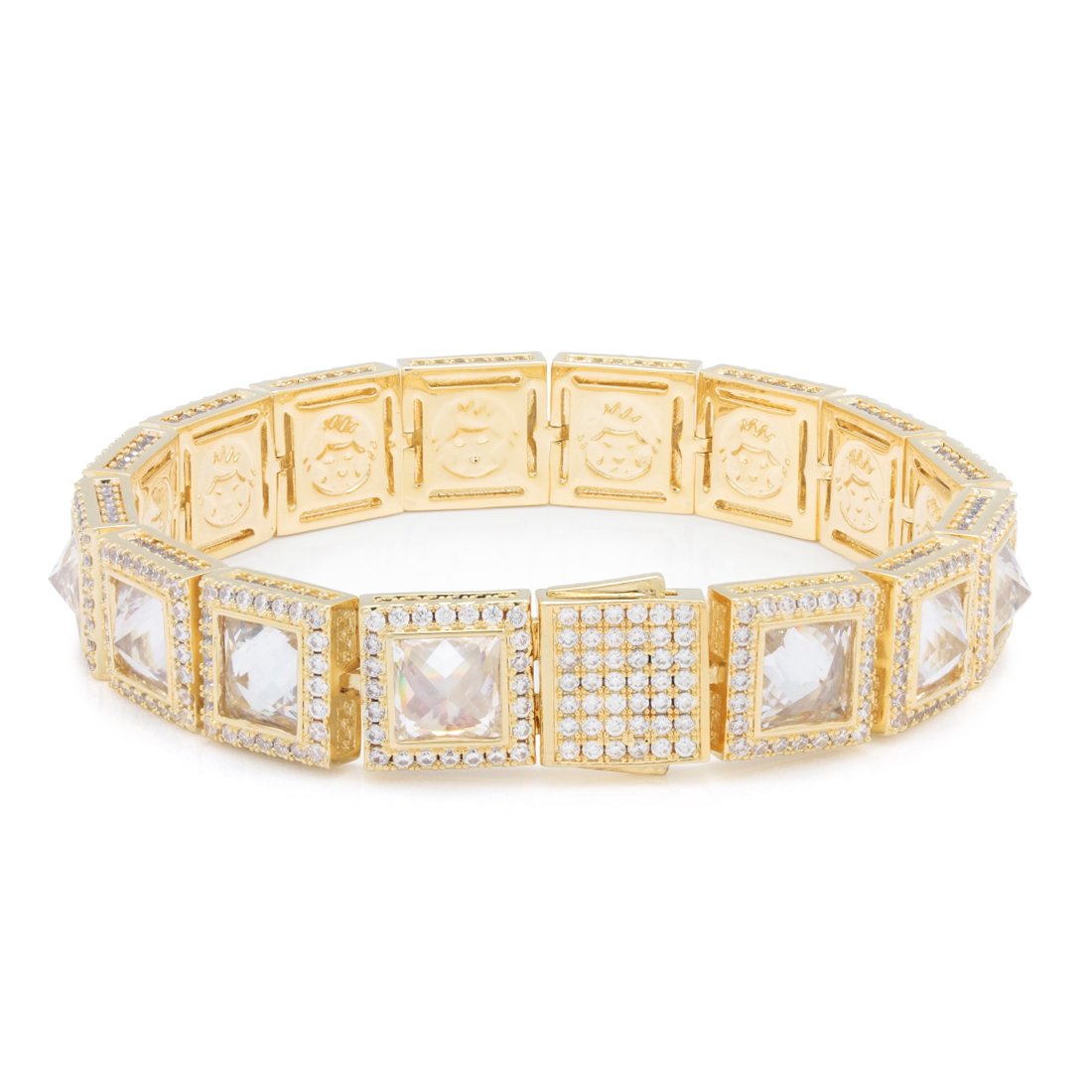 12mm Pyramid Studded Tennis Bracelet in by King Ice