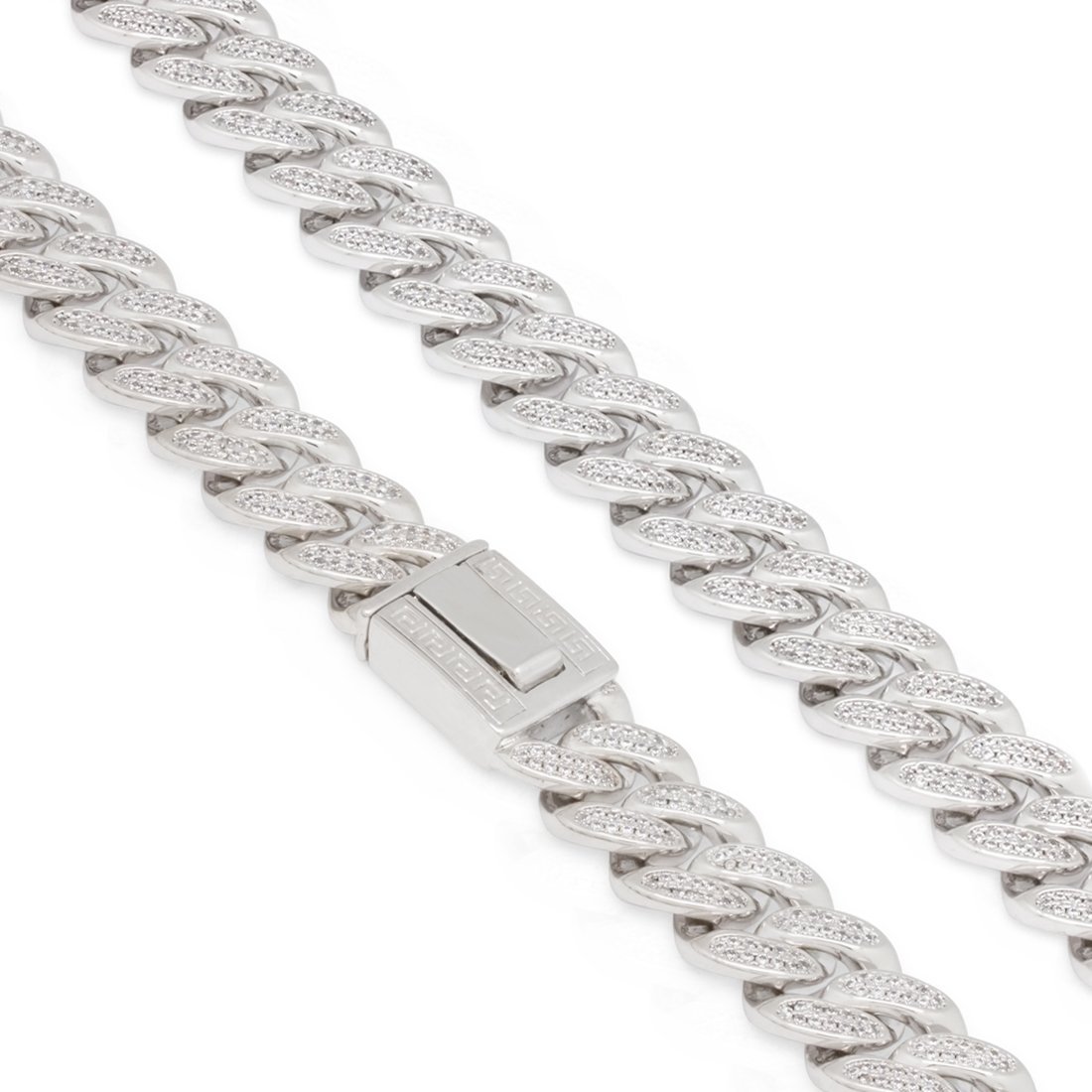 15mm Classic Iced Miami Cuban Link Chain in by King Ice